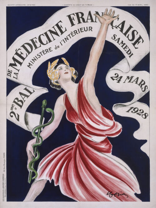 Lithographie publicitaire : Bal de la Médecine