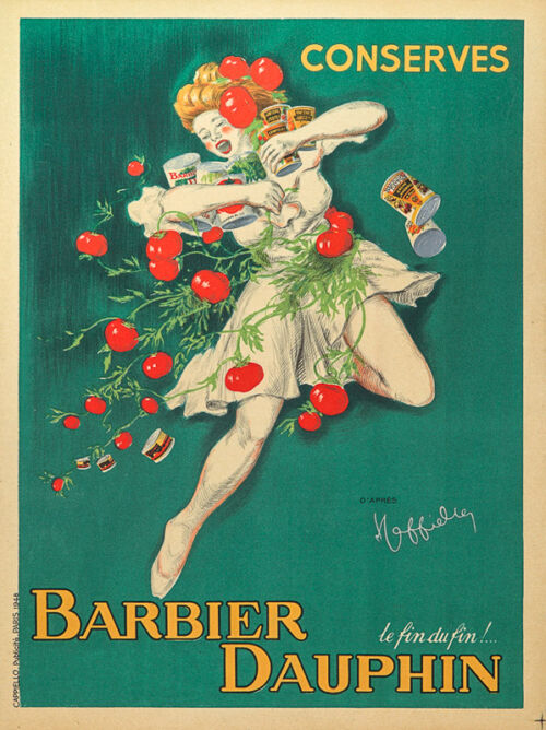 1948 - Entourée de branches de tomates