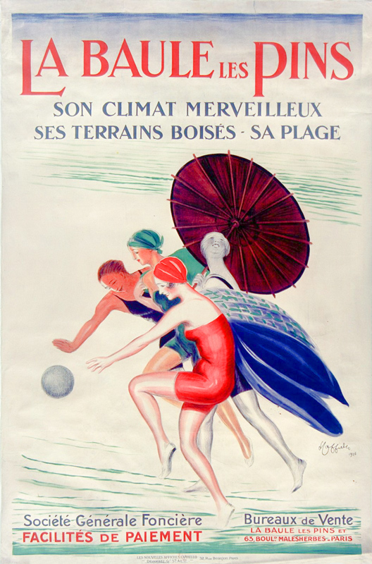 Lithographie publicitaire : Baule les Pins (La)