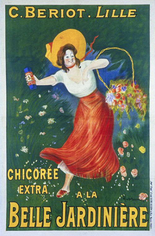 Lithographie publicitaire : Bériot C. / Belle Jardinière