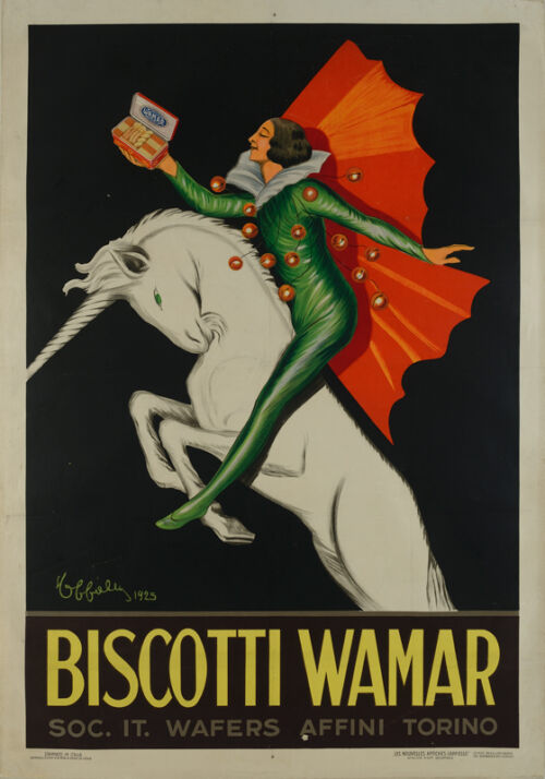 Lithographie publicitaire : Biscotti Wamar