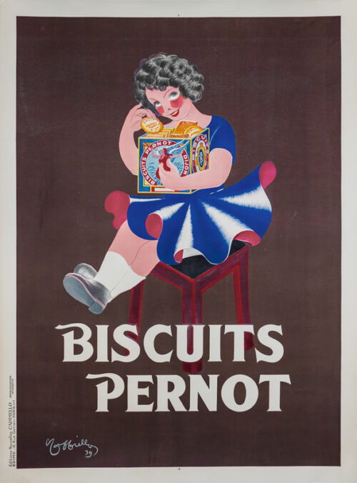 Lithographie publicitaire : Biscuits Pernot