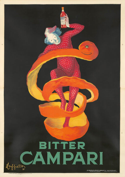 Lithographie publicitaire : Bitter Campari
