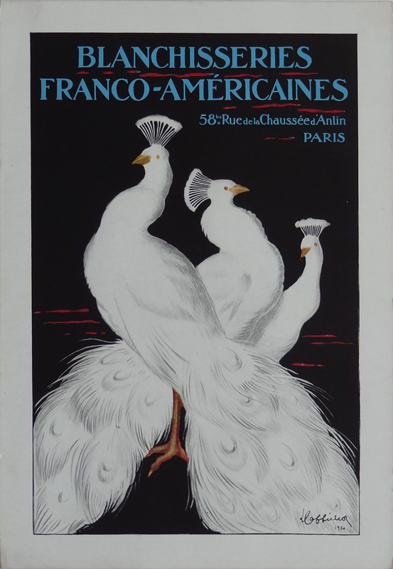 1920 - Trois paons majestueux sont pris comme symbole du blanc le plus blanc.