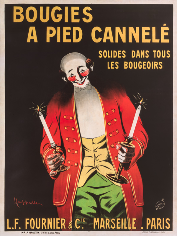 Lithographie publicitaire : Bougies à Pied Cannelé