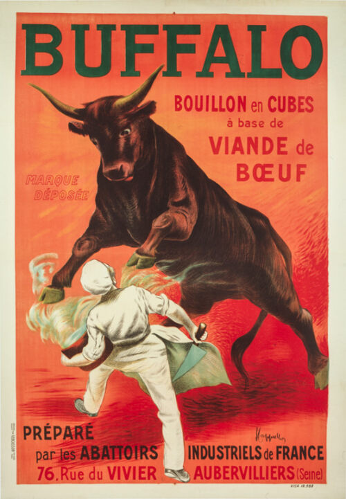 Lithographie publicitaire : Buffalo