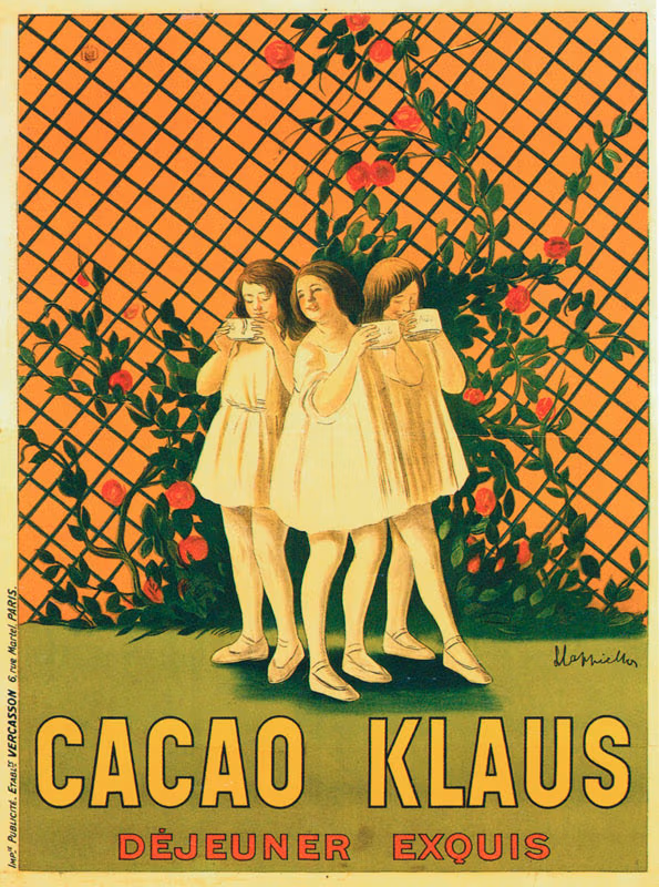 Advertising lithograph: Cacao Klaus