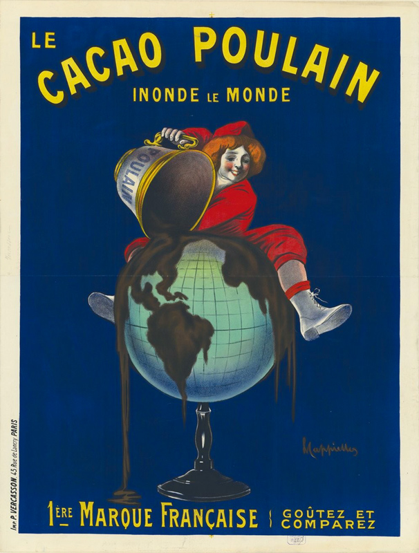 Advertising maquette: Cacao Poulain