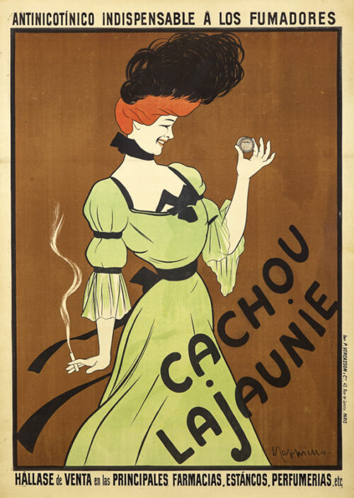 1900 - Une femme vêtue d'une robe raffinée avec un chapeau à plumes noires