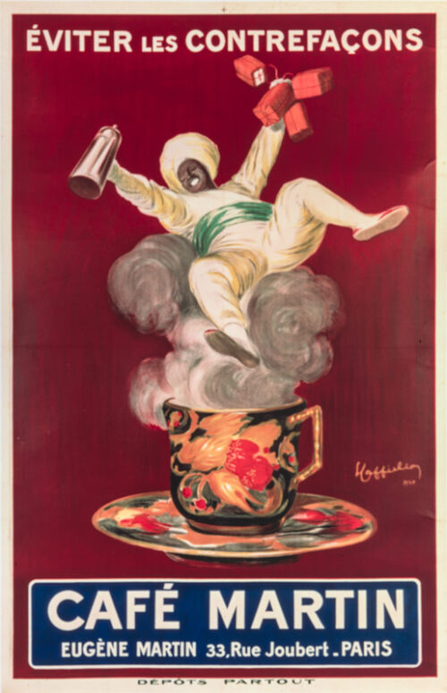 Lithographie publicitaire : Café Martin