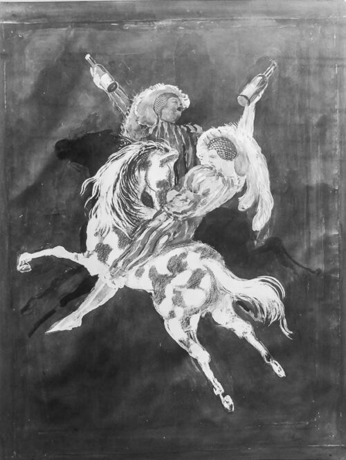 1921 - Deux chevaliers s'affrontent dans un tournoi équestre