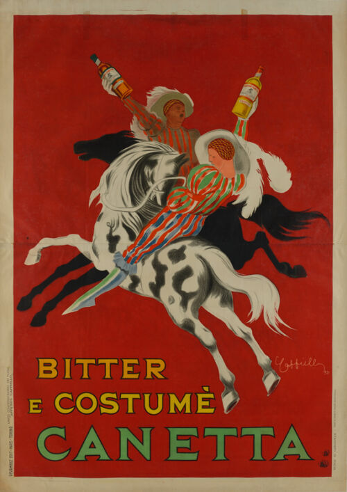 Lithographie publicitaire : Canetta / Bitter e Costumè