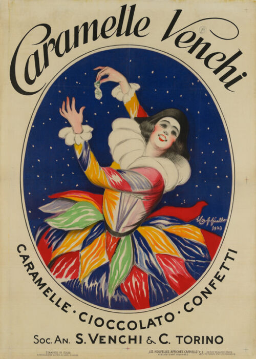 Lithographie publicitaire : Caramelle Venchi