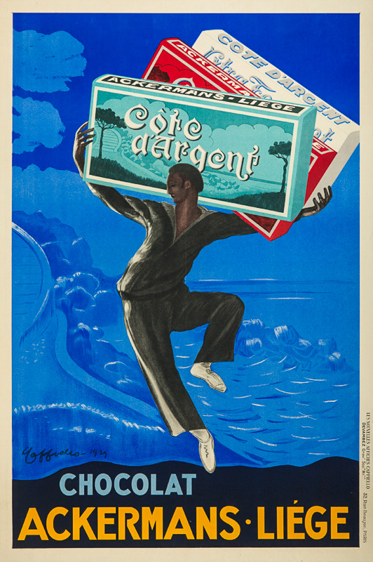 Lithographie publicitaire : Chocolat Ackermans-Liège