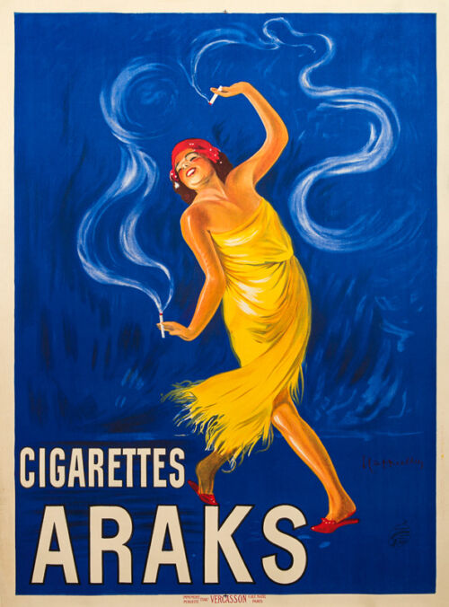 Lithographie publicitaire : Cigarettes Araks