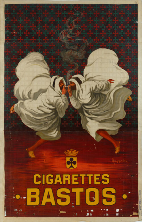 Lithographie publicitaire : Cigarettes Bastos