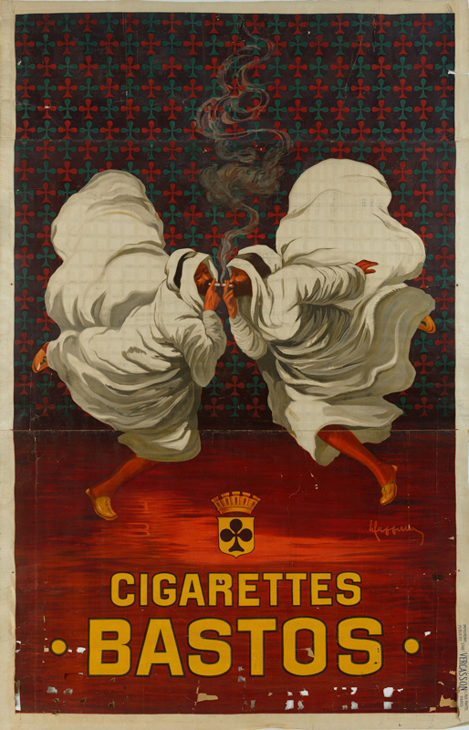 Lithographie publicitaire : Cigarettes Bastos