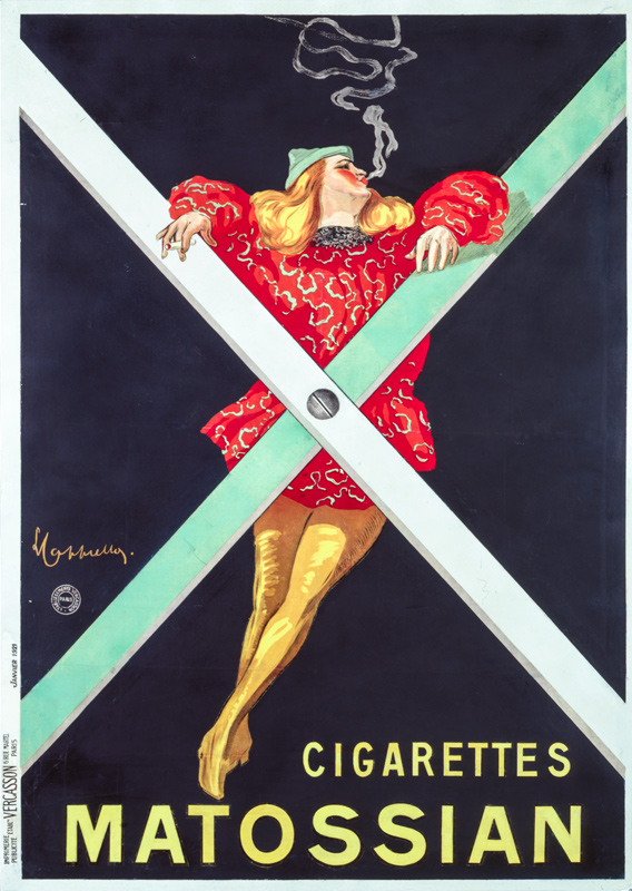 Lithographie publicitaire : Cigarettes Matossian