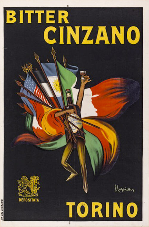Lithographie publicitaire : Cinzano / Torino