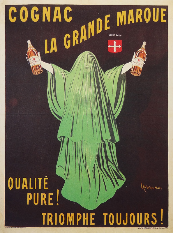 Lithographie publicitaire : Cognac La Grande Marque