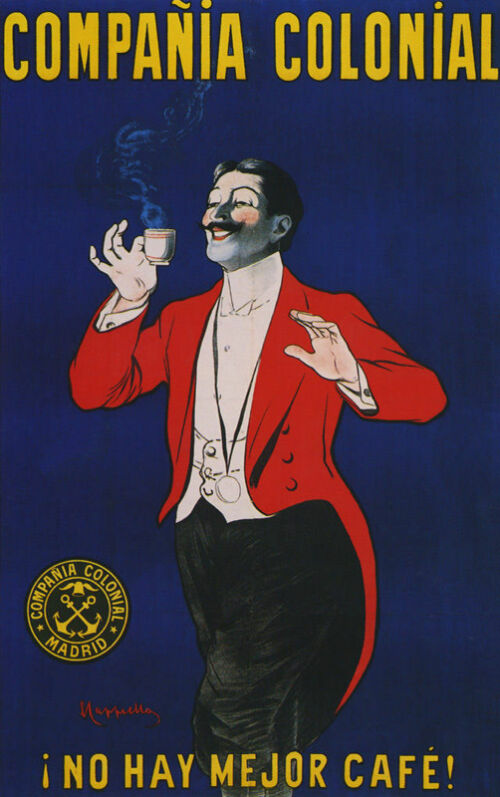 Lithographie publicitaire : Compañia Colonial