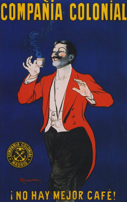 Lithographie publicitaire : Compañia Colonial