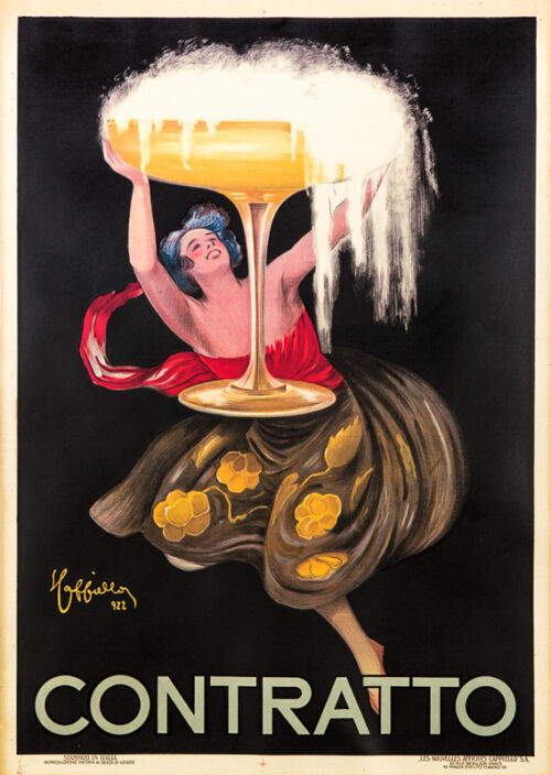 Lithographie publicitaire : Contratto