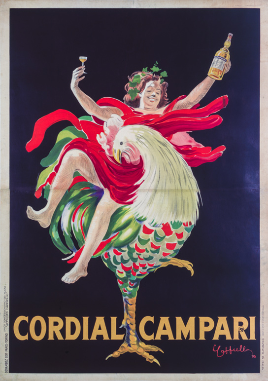 Advertising lithograph: Cordial Campari