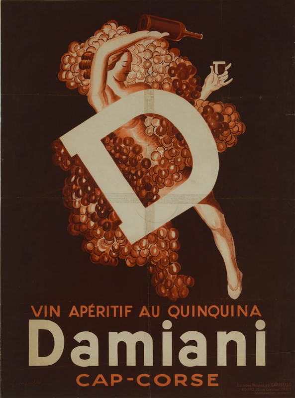 a bottle in hand. - Leonetto Cappiello