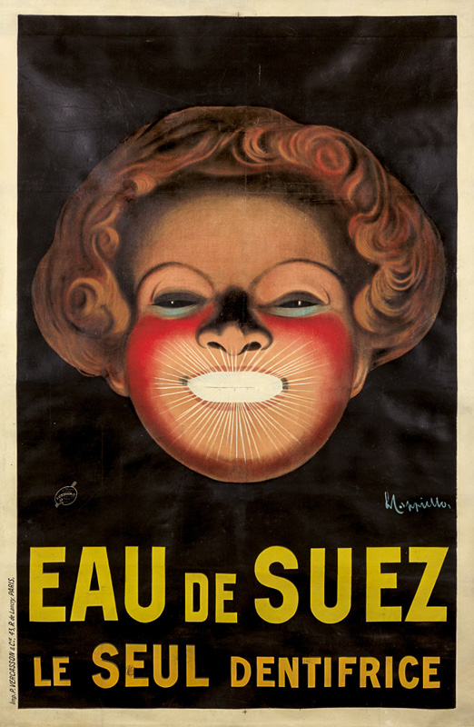 Lithographie publicitaire : Eau de Suez