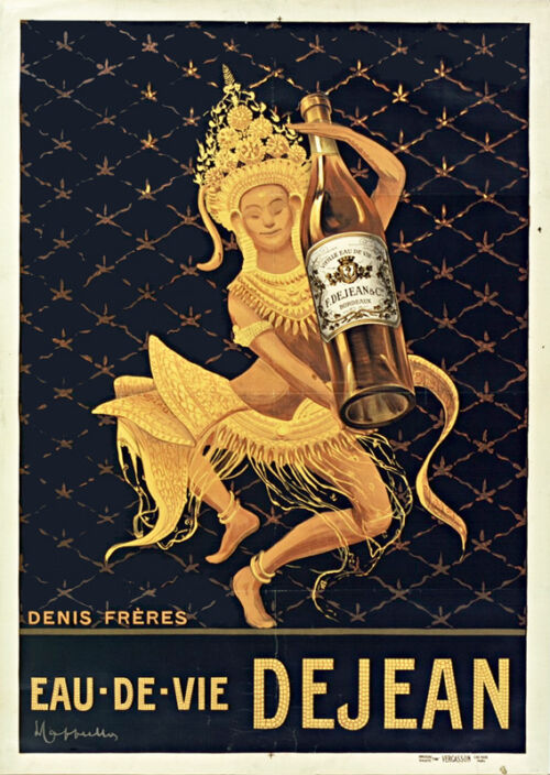 Lithographie publicitaire : Eau de Vie Dejean