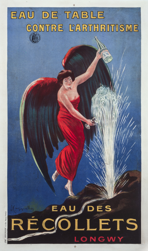 1912 - A spring gushes from the heart of the rock. A winged woman