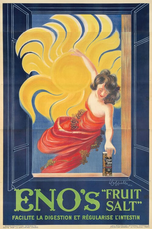 Lithographie publicitaire : Eno's "Fruit Salt"