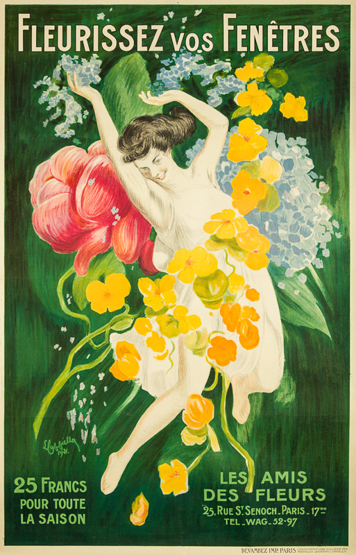 Lithographie publicitaire : Fleurissez vos Fenêtres