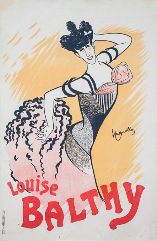 1902 - Portrait de Louise Balthy que Cappiello avait de nombreuses fois "croquée" depuis 1899.