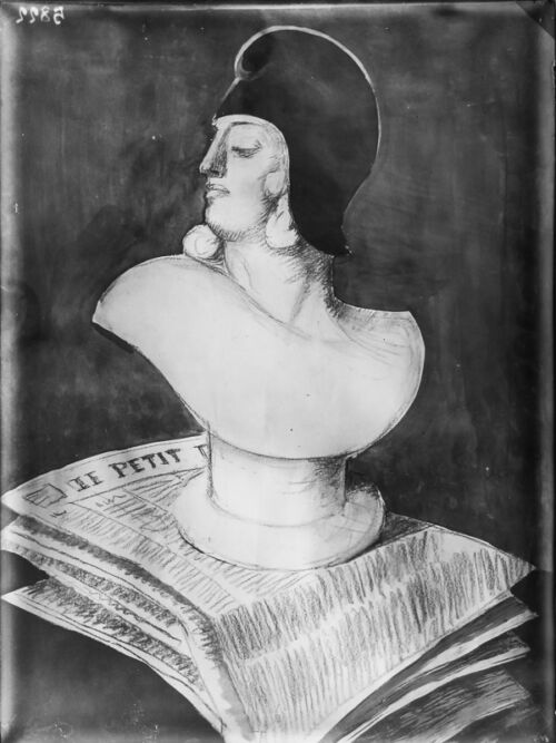 1933 - Marianne en bonnet phrygien est posée sur des exemplaires du journal.