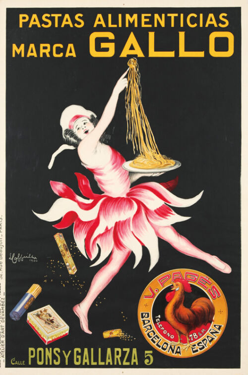 Lithographie publicitaire : Gallo / Pastas