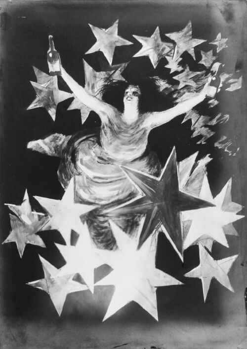 1921 - Une femme au milieu d'étoiles
