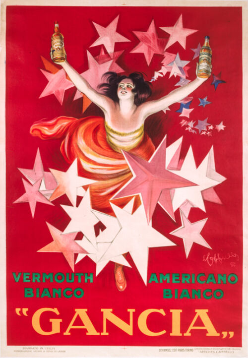 Lithographie publicitaire : Gancia / Vermouth Americano