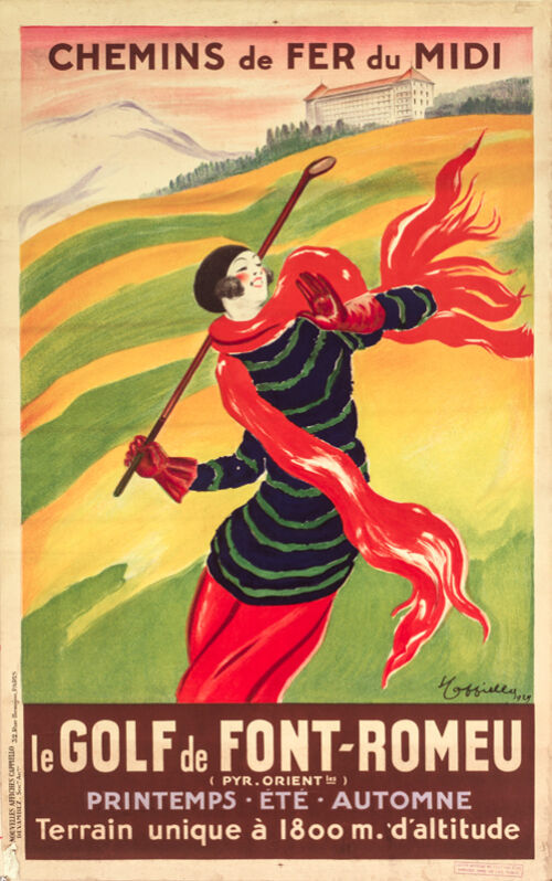 Lithographie publicitaire : Golf de Font-Romeu (Le)