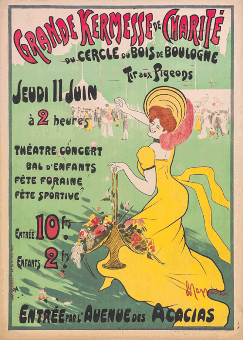 Lithographie publicitaire : Grande Kermesse de Charité