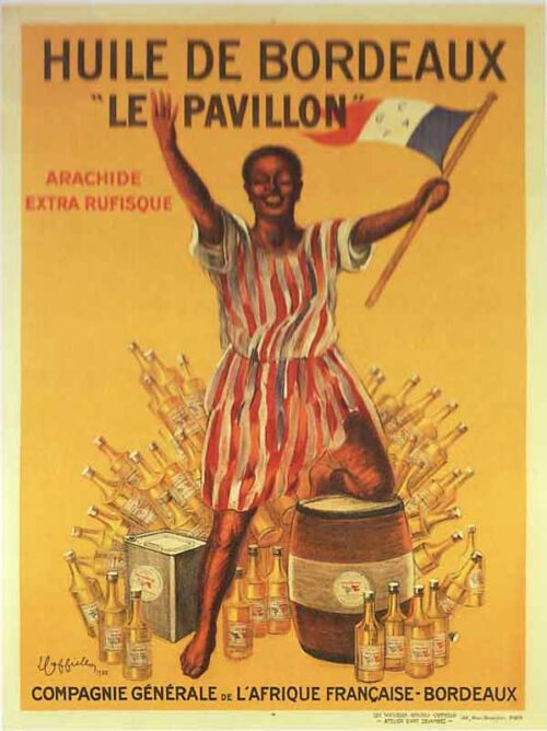 Lithographie publicitaire : Huile de Bordeaux