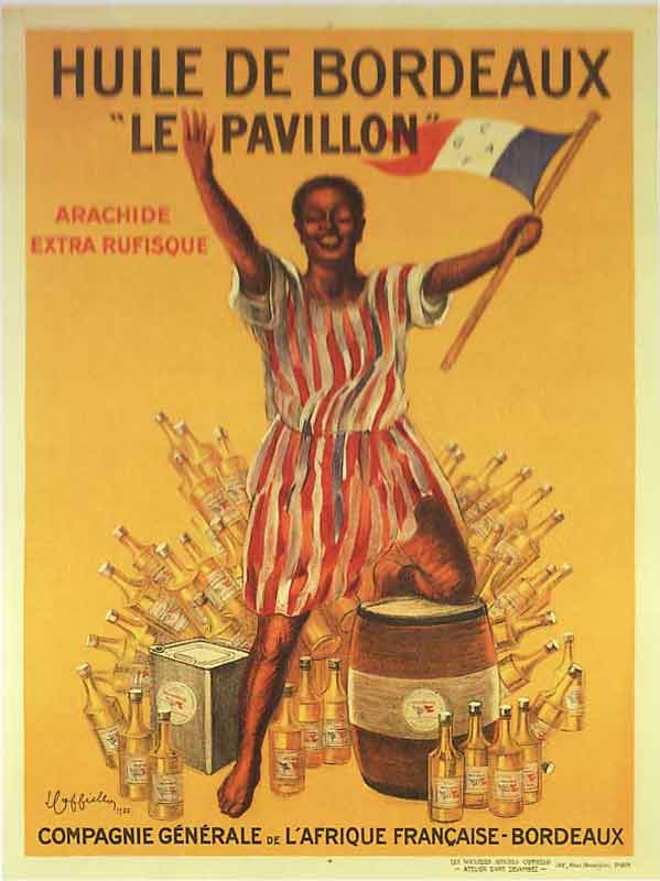 Lithographie publicitaire : Huile de Bordeaux