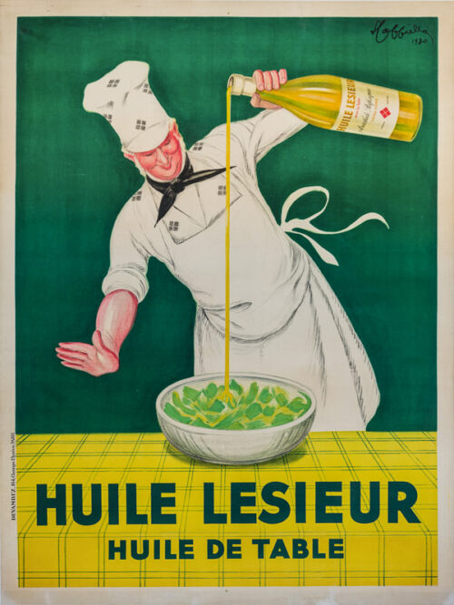 Lithographie publicitaire : Huile Lesieur