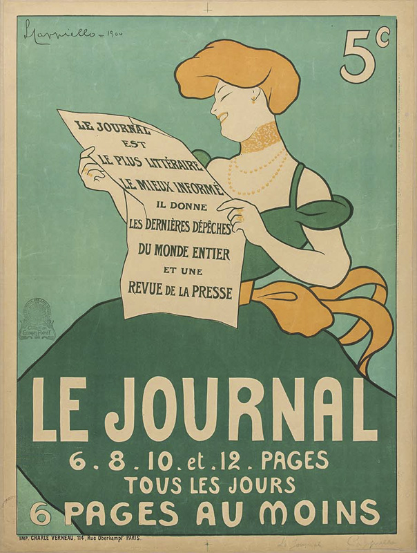 Lithographie publicitaire : Journal (Le)