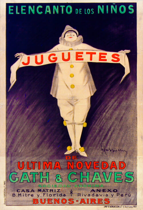 Lithographie publicitaire : Juguetes / Gath & Chaves