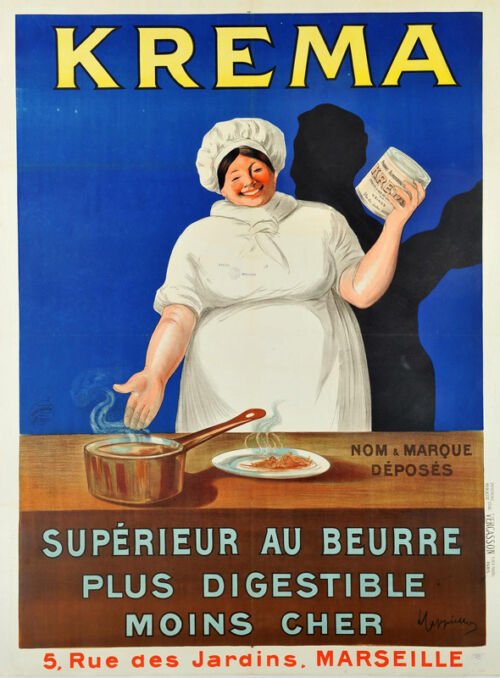 Lithographie publicitaire : Krema