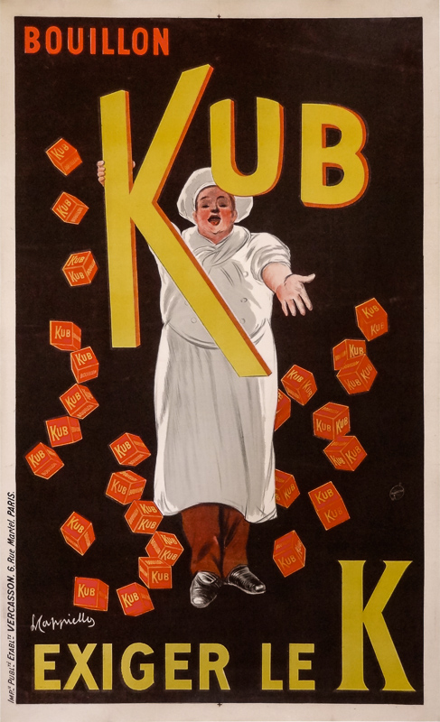 Lithographie publicitaire : Kub / Exigez le K