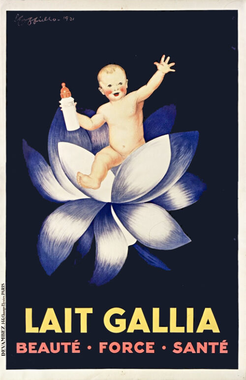 Lithographie publicitaire : Lait Gallia