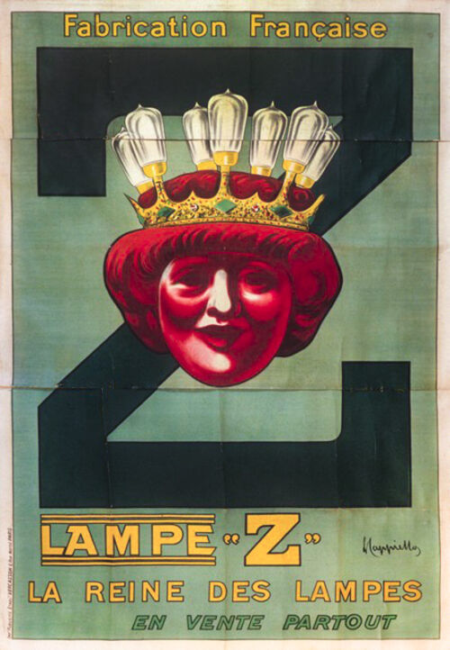 Lithographie publicitaire : Lampe "Z"